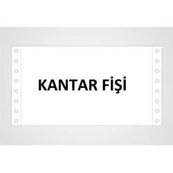 Kantar Fişi 4X19 3N 1500'lü Paket